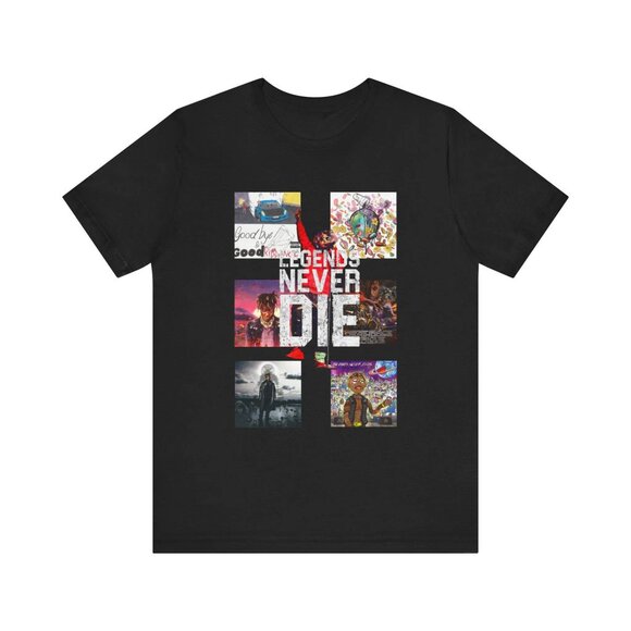 Juice WRLD Tribute T-Shirt: Legends Never Die Album Cover Tee - Picture 1 of 2